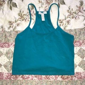 Teal Crop Top